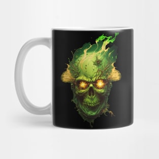 Green Horror Skull Mug